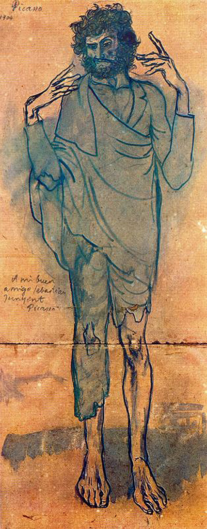 Picasso The fool 1904